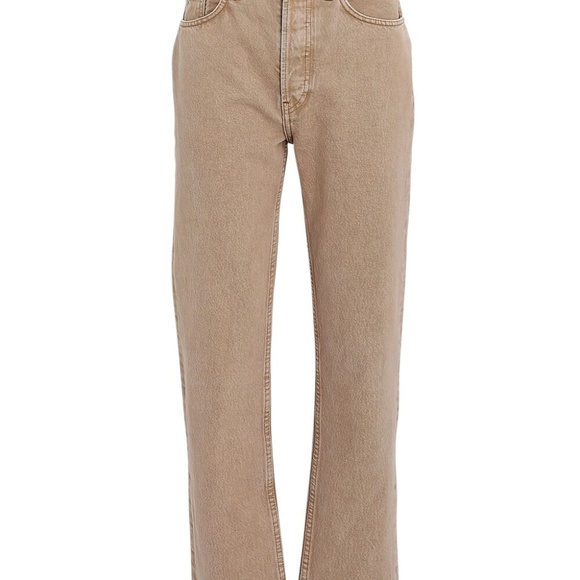 RE/DONE 70s ultra high rise stove pipe beige jeans - NWOT - size 27 - Picture 3 of 8